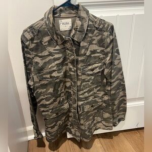 Mudd Olive XL Canvas Camo Jacket
